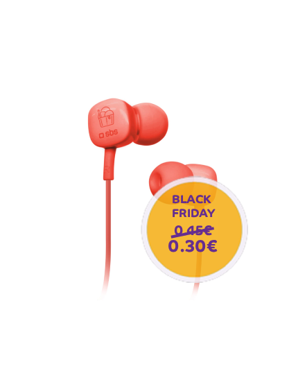 SBS Ice Cream wired earphones Red
