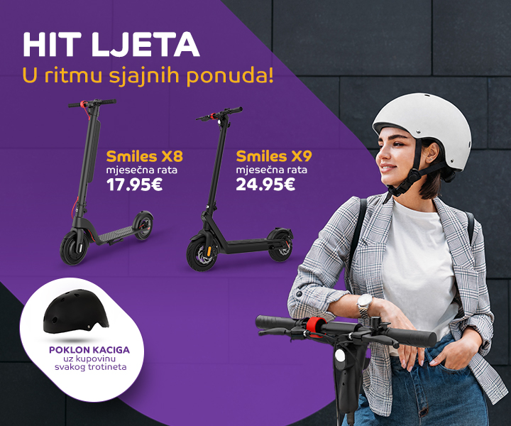 Smiles električni skuteri uz poklon kacigu