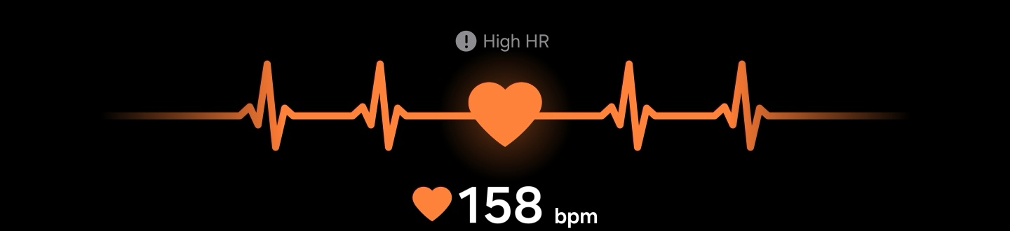 Heart rate pulse visual