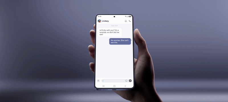 Privacy Display prikaz na telefonu