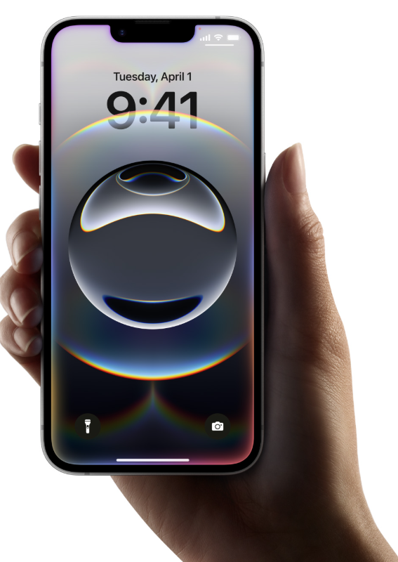 Ruka drži iPhone 16e
