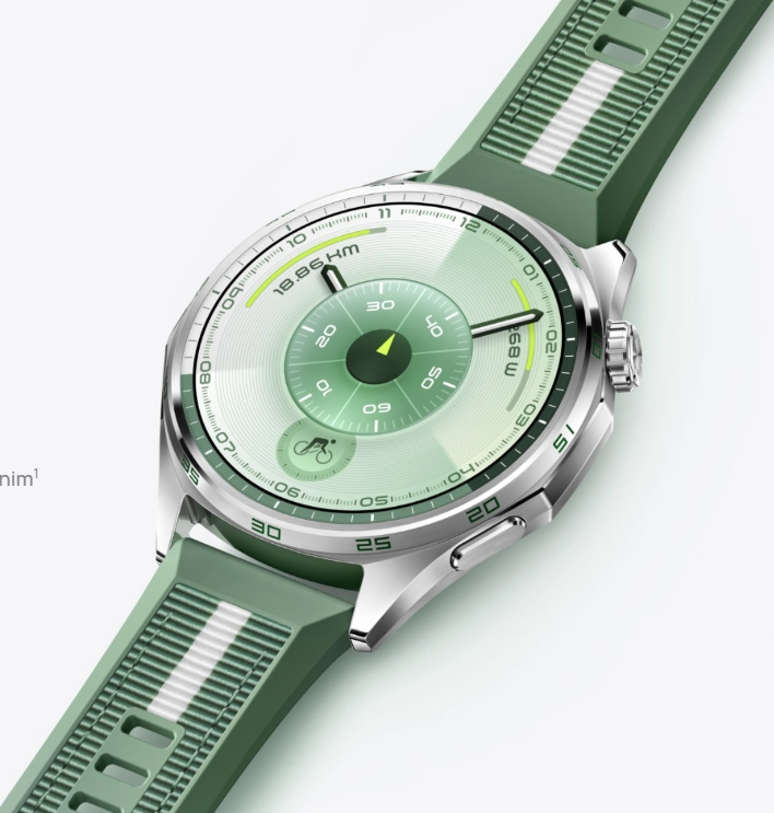 Huawei Watch GT 6 u zelenoj boji, prikaz sata